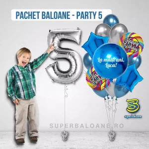 baloane aniversare băieți 5 ani