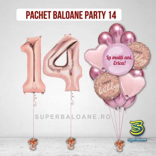 baloane cu heliu aniversare fete 14 ani