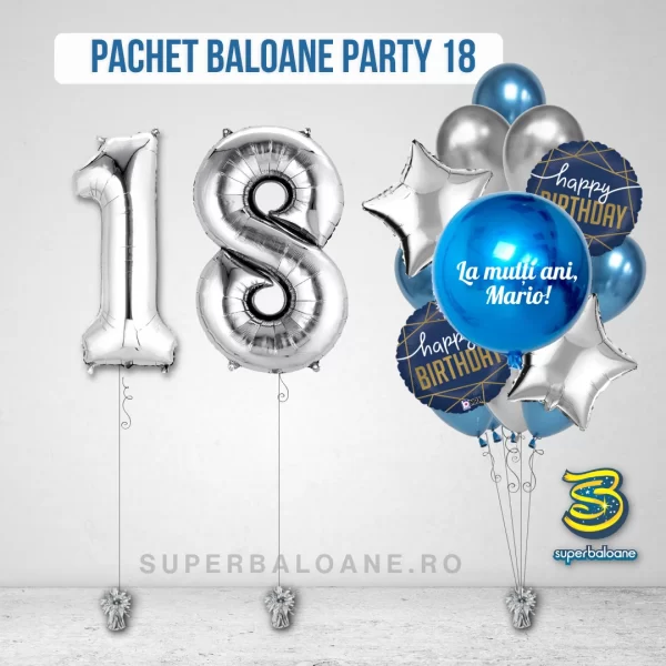 baloane cu heliu majorat aniversare băieți 18 ani